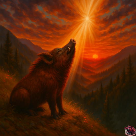 Blessed Razorback 16x16 Canvas Art